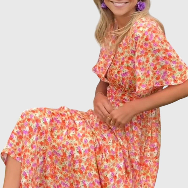 Cécile | Refined Floral Dress
