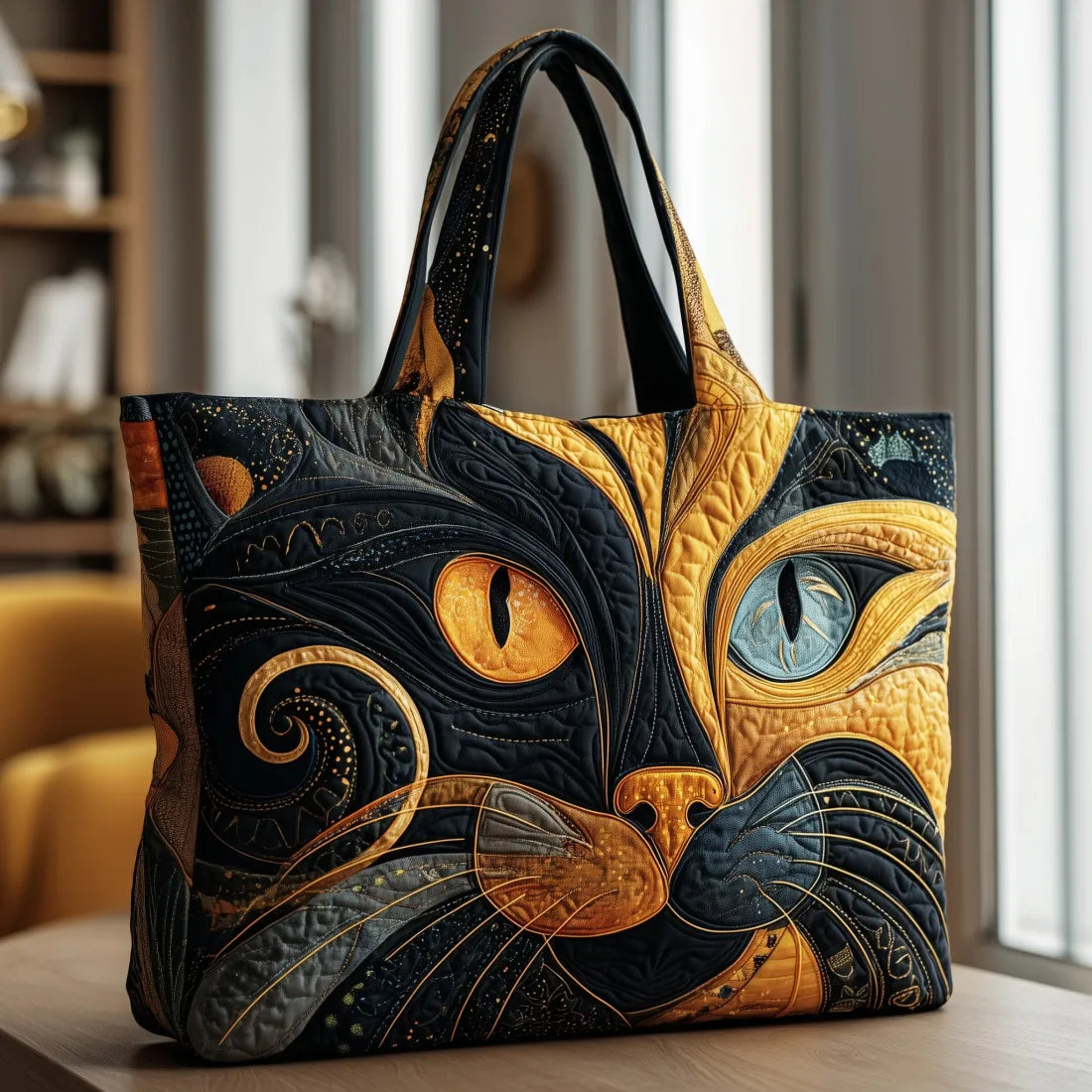 Handcrafted Mystical Cat Bag
